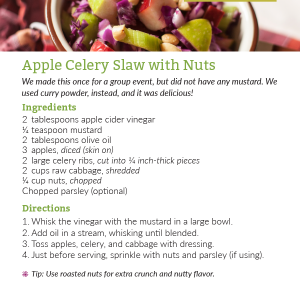 Apple Celery Slaw - Recipe Cards